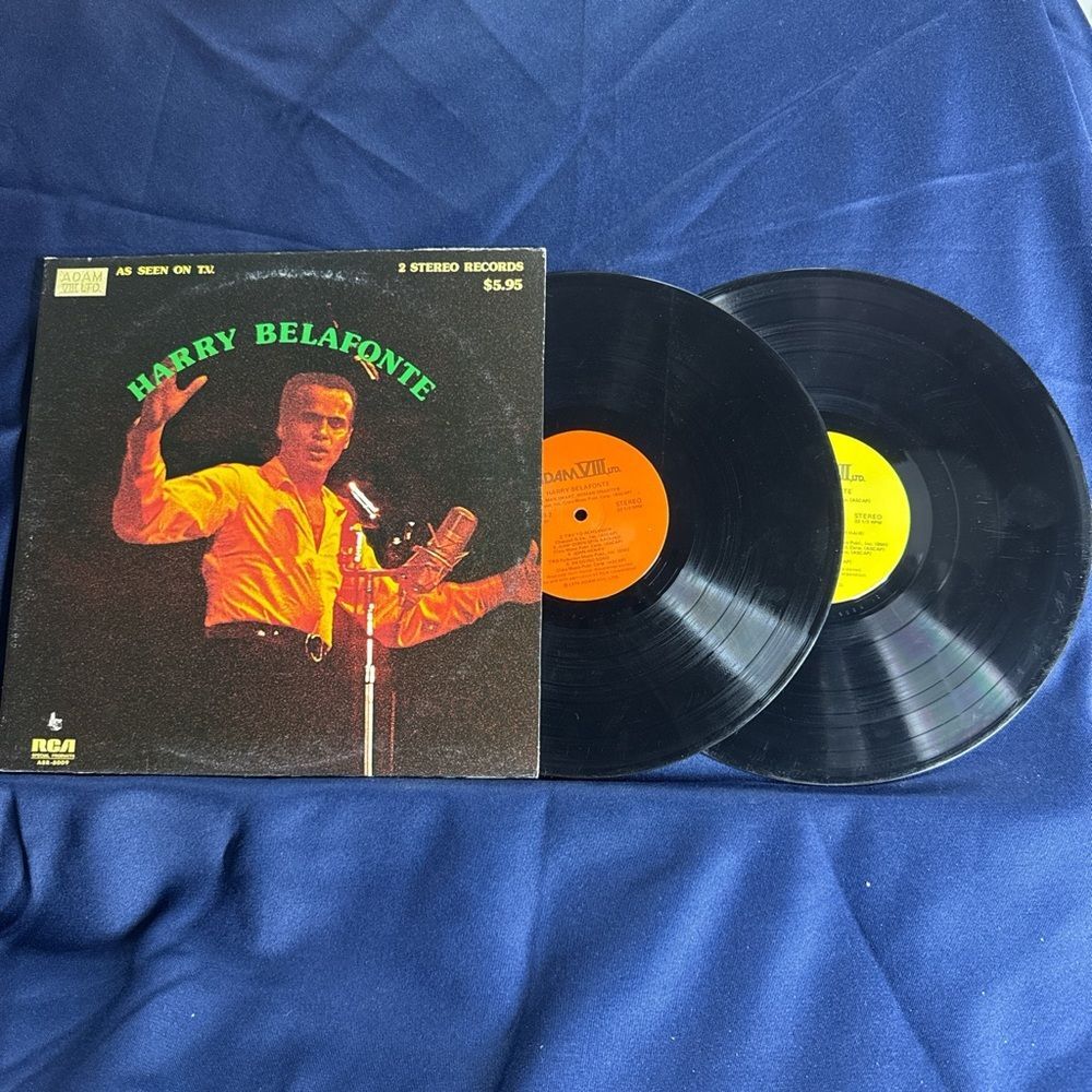 Harry Belafonte Vinyl Record Set - Black